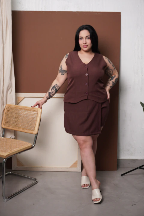 Skort LYRIS, Chocolate
