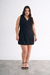 Vestido GUILLERMINA, Negro con negro