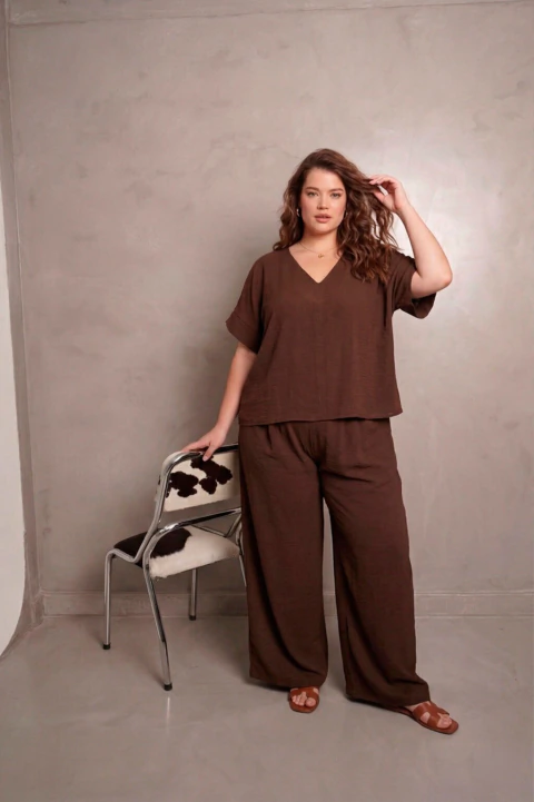 Blusa MELISA, Choco