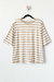 Remera ALEJANDRA, Beige rayas gruesas - comprar online