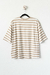 Remera ALEJANDRA, Beige rayas gruesas - Syes | Ropa juvenil talles grandes tienda online