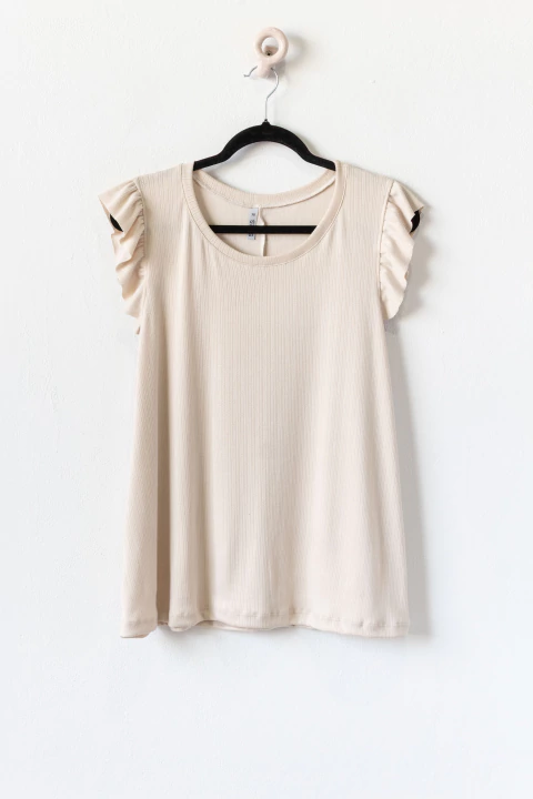 Musculosa ETELVINA, Beige - comprar online