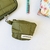 Mini necessaire con mosqueton matelasse verde militar - comprar online