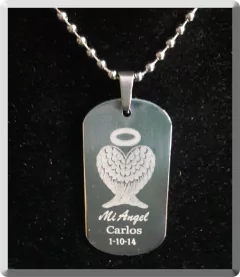 Cadena y Tag MI angel