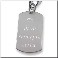 Foto Medalla Tag + Cadena Bolitas + Tag Con Texto - comprar online