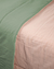 Acolchado Tusor Rosa / Verde - 1 Plaza - comprar online
