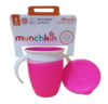 Copo De Treinamento Com Tampa 360 Miracle - Munchkin - rosa - 207 ml - 02.51855