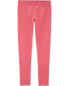 Calça Leggings - Dots - rosa - oshkosh