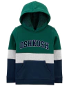 Moletom Colorblock Logo Fleece - Verde Heather Grey - OSHKOSH