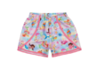 Shorts Feminino Tactel Comfy Básico Estampado Elian 231685 - Rosa 4280