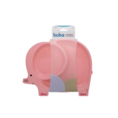 PRATINHO COM DIVISORIAS ELEFANTE - ROSA - BUBA - 14450 - comprar online