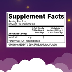 MELATONINA Zarbee's Kids Sleep Supplement Liquid com 1mg - comprar online