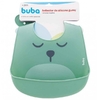 Babador de Silicone com Pega Migalhas Gumy Verde- Buba 12094