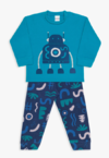 Pijama teen de soft parquinho robô - Brilha no escuro - dedeka - 22679 E480