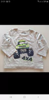 BLUSA MANGA CUMPRIDA CINZA 4 X 4 - OSHKOSH