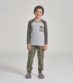 Pijama Manga Longa Infantil You Can - 66368 - comprar online