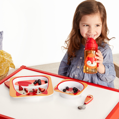 Garrafinha Plástica Zoo RAPOSA - SKIP HOP 4.545 - 350 ML - Lulu Kids Importados 