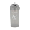 GARRAFINHA COM CANUDO 360 ML CINZA - TWISTSHAKE - A-45-302