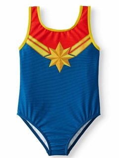 Maiô cosplay Capitã Marvel
