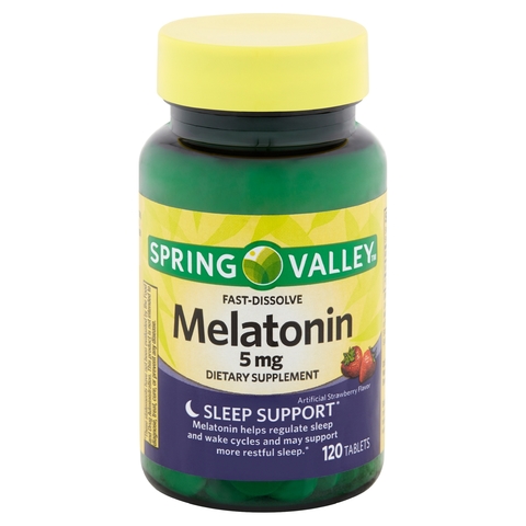 Melatonina de rápida dissolução de Spring Valley, 5 mg, 120 unidades