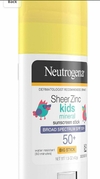 PROTETOR SOLAR Neutrogena Sheer Óxido de Zinco Kids , FPS Proteção UVA/UVB & Resistente à Água com Aplicação Sem Resíduos, Sem Bagunça, Óleo- & Sem Parabeno