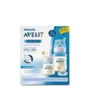 KIT 2 MAMADEIRAS anti cólica TRANSPARENTE - AVENT - 7129