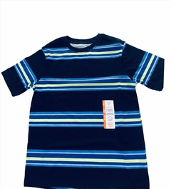 Camisa azul - listras