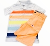 Conjunto Blusa Polo e bermuda LARANJA - OSHKOSH