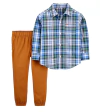 Conjunto 2 Peças camisa xadrez - Carter´s