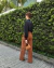 Calça Pantalona Marrom