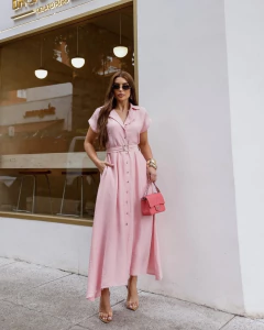 Vestido Maxi com Faixa - comprar online