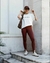 Calça Skinny Básica Pezinho Marrom