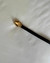Cinto Fino de Couro Preto com Fivela Dourada Oval