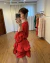 Vestido Curto Vermelho com Babados - Catherine - Loja Online de Moda Feminina