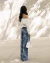 Calça Jeans Floral - comprar online