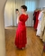 Vestido Longo Bordado Vermelho na internet