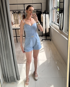 Shorts Alfaiataria Azul