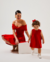Vestido Curto Vermelho Infantil