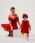 Vestido Curto Vermelho Infantil