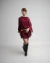 Vestido Curto Com Babados Vinho - comprar online