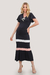 VESTIDO LONGO DECOTE V C/ AMARRACAO - 80140 - comprar online
