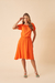 VESTIDO MIDI BORDADO MANGA - 31437