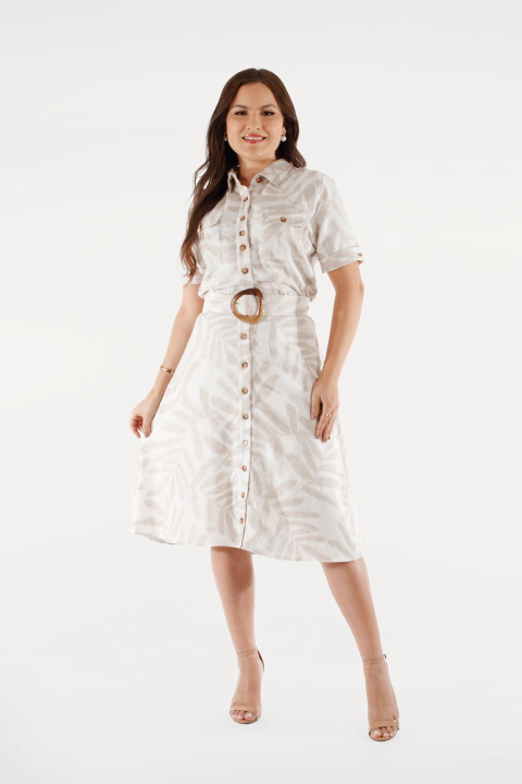 CHEMISE SAIA EVASÊ LINHO JACQUARD - 32054