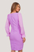 VESTIDO TUBO MIX TECIDOS - 31643 - Joyaly
