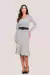 VESTIDO JACQUARD COM CINTO - 31908