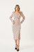 VESTIDO MIDI ESTAMPADO DECOTE TRANSPASSADO - 80211 - Joyaly