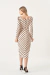 VESTIDO MIDI ESTAMPADO DECOTE TRANSPASSADO - 80211 - comprar online