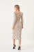 VESTIDO MIDI ESTAMPADO DECOTE TRANSPASSADO - 80211