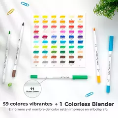 Marcadores Base de Agua Pupe Pincel y Tiralineas - Ohuhu - tienda online