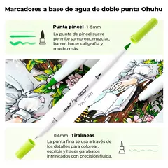 Marcadores Base de Agua Pupe Pincel y Tiralineas - Ohuhu - comprar online